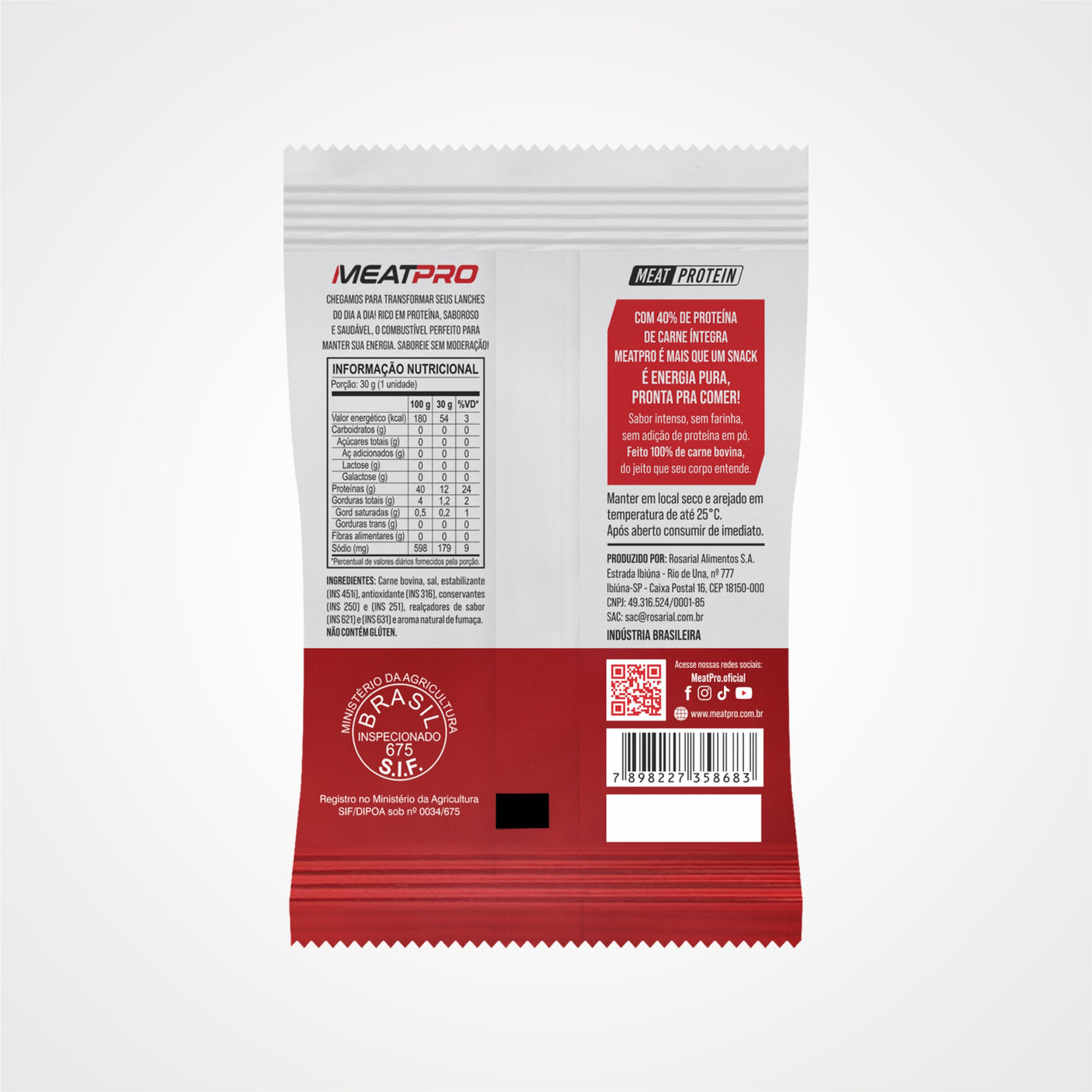 MEATPRO BOVINO SABOR RIBS - DISPLAY 10X30g